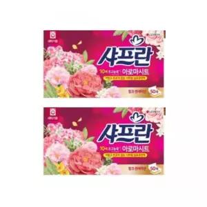 샤프란 섬유유연제 아로마시트 50매 2개(핑크센세이션)