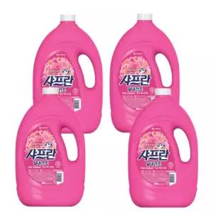샤프란 실내건조 핑크 페스티벌 용기 3.1L 4개 (옵션 향선택)
