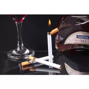 담배모양 미니토치 가스주입 라이터 30대 앤틱 오일 소형