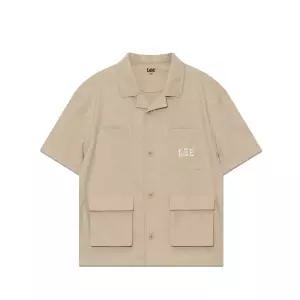 [백화점 정품] Lee 키즈 키즈 카고 포켓 반팔 셔츠 베이지 LK2502SS06BE