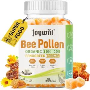 조이위트 꿀벌 꽃가루 000mg 무설탕 구미 페누그릭 로열 젤리 프로폴리스 씹을 수 있는 여성용 보충제