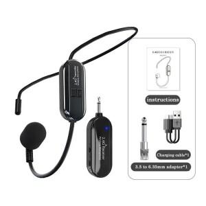 2.4G 무선 마이크 헤드셋 이어폰  음성 증폭기 스피커  노래방 컴퓨터 교육 모임