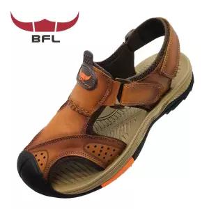 BFL 브라운 남성 캐주얼 천연가죽 여름 샌들 3441