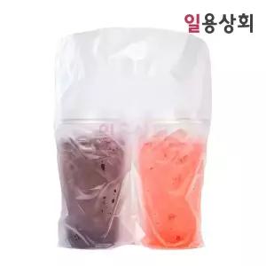 대용량 비닐 캐리어 DB 2구 100매 테이크아웃 음료캐리어