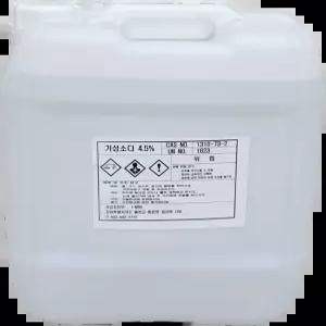 가성소다 4.5% 20kg NaOH 수산화나트륨 액상 기름때제거 찌든때제거 하수구막힘 표백제