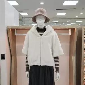 [해리앤] DP01 인조밍크 후드 반팔 퍼 점퍼 YPW1D07 (11657470)