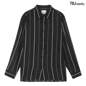 TBJ 남성 폴리 루즈핏 스트라이프 셔츠 T201SH110P)