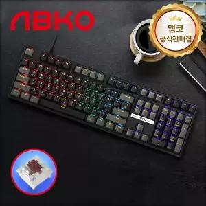 앱코 K580 투톤 키캡 교체축 게이밍 기계식 키보드 젠틀맨 갈축