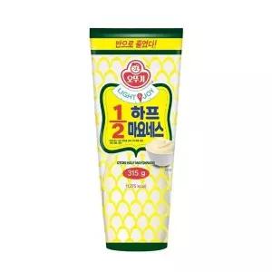 오뚜기LIGHTJOY 1/2하프마요네스 315G 저당 저칼로리 소스