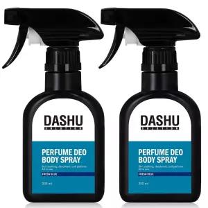 다슈 솔루션 퍼퓸 데오드란트 바디 스프레이 푸른바다향기 프레쉬 블루 200ml 2개