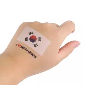 태극기 판박이 타투 스티커/브로치/월드컵/네임택/뱃지/배지/응원용품/독도/캐리어/지휘봉/가정용/깃발