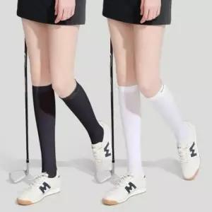 [패션] 여름용 오버 무릎 니삭스 골프 스포츠 러닝 여성용 롱 스타킹 하이 삭스