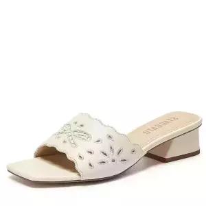 스타카토 STACCATO 여성 미들힐 뮬 샌들 PUNCHEDEI42326SBEI
