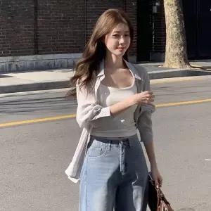 [코코블랑] 크림슨 포켓 루즈핏 셔츠