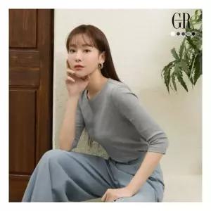 조르쥬 레쉬 26SS 꼼드코튼 블렌딩 7부 티블라우스 5종1197458