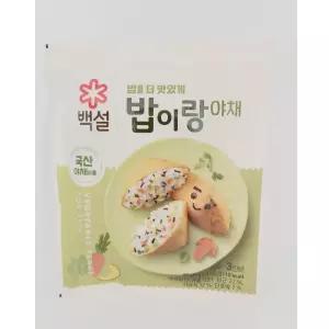 CJ제일제당 백설 밥이랑 야채 27g x20개