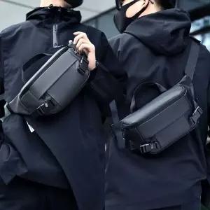 남성 스트릿 외출 패션 가방 깔끔한 생활방수 슬링백