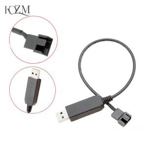 USB 슬리브 PC 선풍기 전원 어댑터 커넥터 컨버터 케이블 냉각 팬 쿨러용 to 4 핀 PWM 5V 12V 부스트 라인