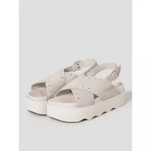 [SCHOLL] (WOMEN) 크로스 스트랩 스터드 샌들 브라운 (HH54K2G61D)