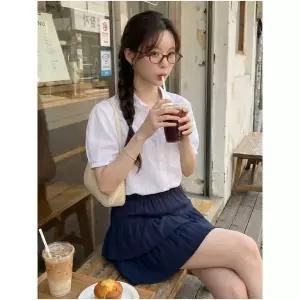 [SOUP]리넨 블렌디드 롤업 퍼프 슬리브 블라우스 SC4SSE2 _P425722311