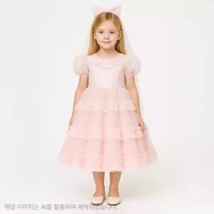 백화점 로엠걸즈 그라데이션 프릴 샤 드레스원피스 RGOW25A1P