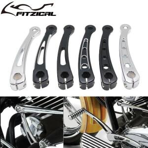 바이크 오토바이 내부 시프트로드 시프터 샤프트 레버 브래킷 블랙/크롬 Harley Softail Fatboy Touring El