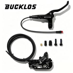 BUCKLOS 4 피스톤 유압 브레이크 1150/1950mm MTB 전기 스쿠터 디스크 전면 후면 파워오프 사이클링 부품