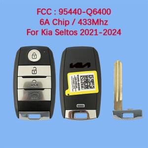 CN051164  4버튼 스마트 리모컨 키 433MHz FCC 95440-Q6400 6A 칩 기아 셀토스 -2024용