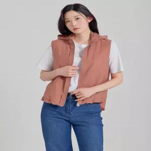 여성 캐주얼 후드 집업 베스트 LCVTP323_RU