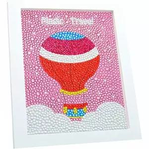 다이아몬드페인팅 액자세트 (패브릭) 풍선여행 TBZ 보석십자수 15x20