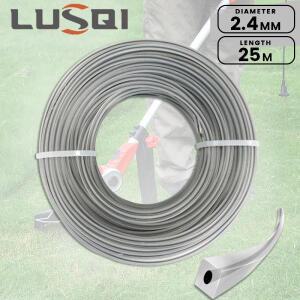 나일론 사각 예초기 줄날  잔디 예초기 로프 블레이드 부착 예초기 릴 25m x 2.4mm