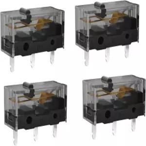 KAILH GM40 마이크로 스위치 60M 80MLife 게이밍 마우스 3핀 블랙 왼쪽 오른쪽 버튼 40 80 Balck 4pcs