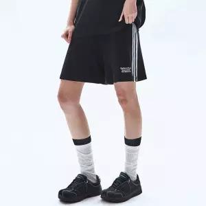 레이몬트 최초가56000원 에센셜 트랙 와플 하프 팬츠 블랙1258073