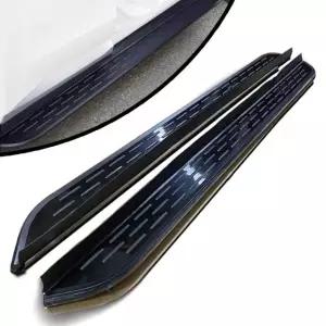 Acura ZDX 2024 2025 알루미늄 고정 러닝 보드 /사이드 스텝 너프 바 완성 키트 자동차 액세서리(슬립 입자가 없는 검은색 프레임)(CKLH)에 적합합니다