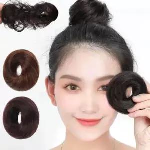 풍성한 볼륨감 곱창 밴드형 데일리 부분 가발 WFA9A07