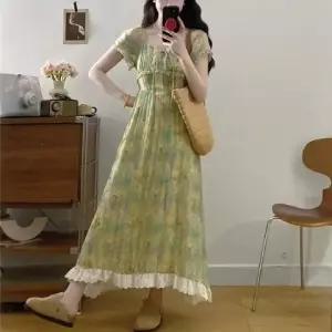 아리엘스타일 플라워쉬폰 로맨틱 휴양지룩 레이썬원피스