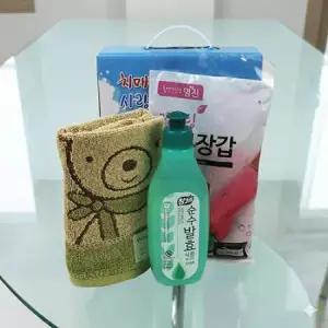 치매예방 홍보 기라로쉬 울리 주방타올 주방세제 세트 A-2호, 케이스