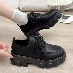 여성 통굽 로퍼 여성 키높이 로퍼 데일리 캐주얼 워커 패션 옥스...