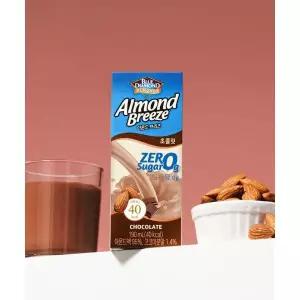 매장정품 ALMONDBREEZE 아몬드브리즈 초콜릿 제로슈거 190ml 48팩