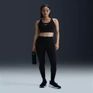 나이키 유니버사 미디엄 서포트 하이웨이스트 풀 렝스 포켓 레깅스 W - 블랙 앤트러사이트