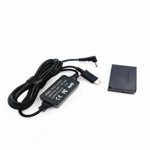 canon호환 EOS M50 Mark II  M2  M100  Kiss M용 LP-E12 더미 배터리 DR E12 DC 커플러 PD USB-C 변환기