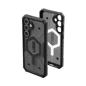 URBAN ARMOR GEAR UAG 삼성 갤럭시 S24 FE 케이스 SM-S721 패스파인더 투명, 마그네틱 충전 투명 견고한 군