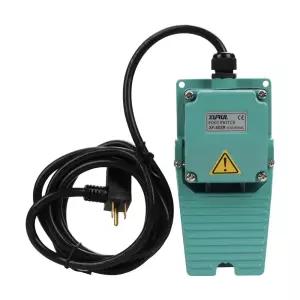 XURUI 파워 유지 풋 스위치 XF402R 싱글 페달 5A 250V 72피트 코드 플러그 포함 주조 알루미늄