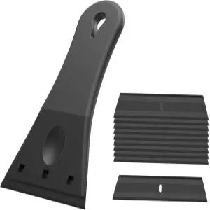 창문과 유리에서 제거 라벨 데칼 틴트 테이프 위한 0PCS 3인치 플라스틱 면도날 스크레이퍼 도구 EHDIS