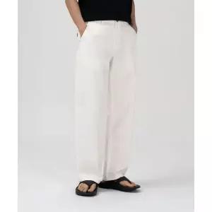 토피 TOFFEE [6월 4일 배송] 내츄럴 린넨 데님 와이드 팬츠 (OFF WHITE) T3S-NLDWPT22 816478