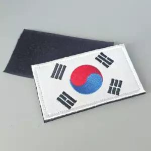 대한민국 태극기 와펜 패치 찍찍이 와펜 자수패치 패치 와펜패치 완장 자수와펜