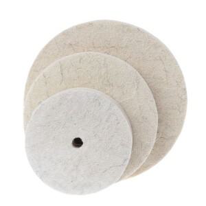 벤치 연마기 회전 공구용 휠 펠트 폴리셔 디스크  목재 알루미늄 스테인리스 스틸 연마  75mm  100mm  125m