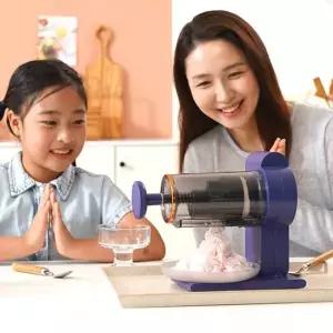 눈꽃 빙수기 가정용 무선 팥빙수 기계 우유 얼음 분쇄기