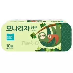 모나리자 땡큐 50m 두겹 화장지 10롤 x 10개(100롤) -