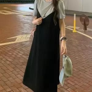 패션 뷔스티에 반팔 롱 원피스 DHHE93 하객 S 데일리 원피스 원피스 나시 가을 홀터넥 민소매 XL 호캉스 탑
